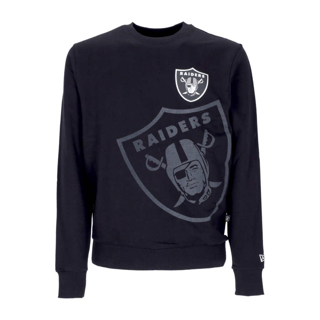 felpa leggera girocollo uomo nfl washed pack graphic crewneck lasrai BLACK