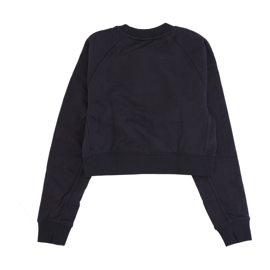 felpa leggera girocollo corta donna adicolor sweatshirt BLACK