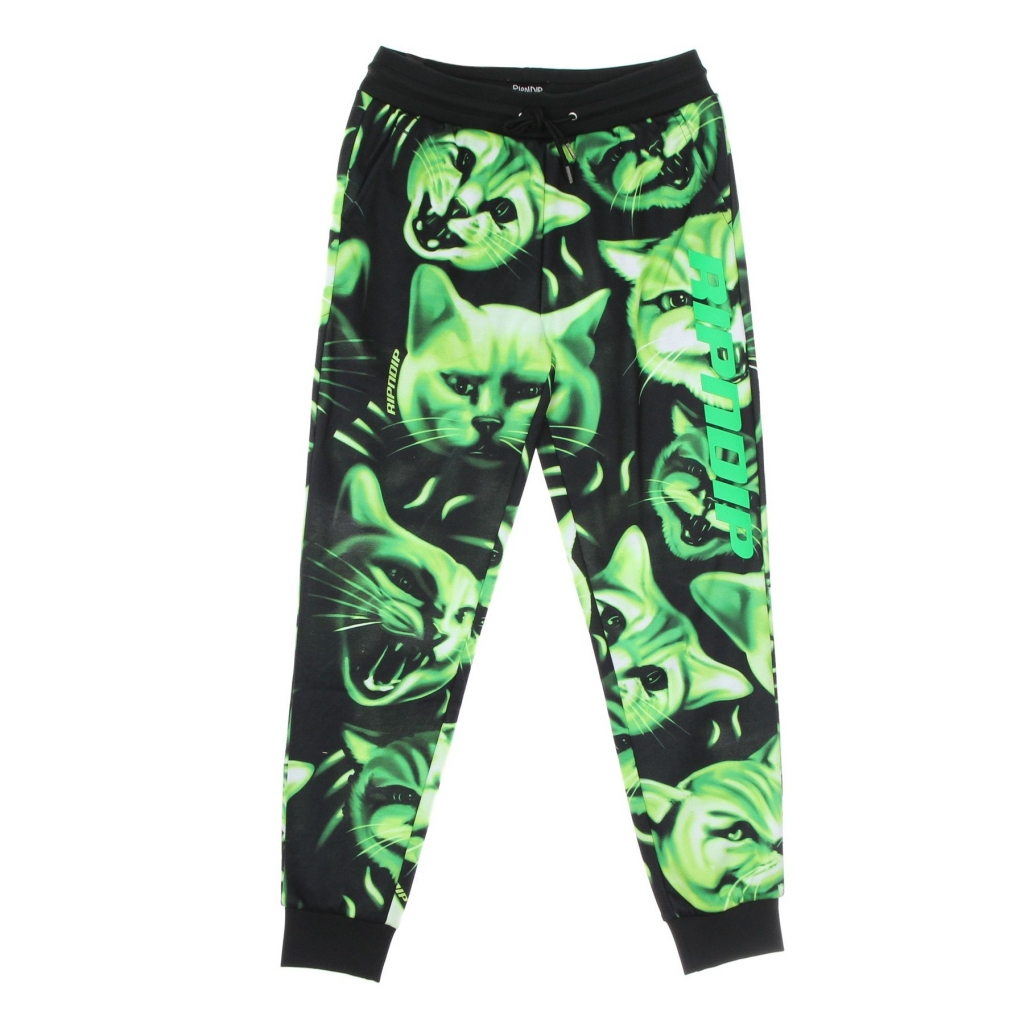 pantalone tuta felpato uomo neon nerm sweatpants BLACK