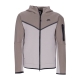 felpa leggera cappuccio zip uomo sportswear tech fleece full-zip hoodie OLIVE GREY/ENIGMA STONE/BLACK