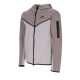 felpa leggera cappuccio zip uomo sportswear tech fleece full-zip hoodie OLIVE GREY/ENIGMA STONE/BLACK