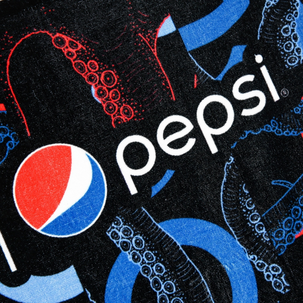 asciugamano uomo camo towel x pepsi BLACK