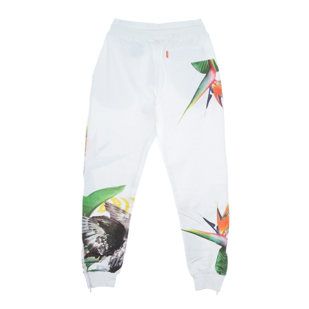 pantalone tuta felpato uomo paradise aop sweatpant WHITE