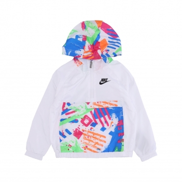 giacca a vento infilabile bambino windrunner jacket WHITE