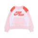 felpa girocollo ragazza big jumpman x nike crew ATMOSPHERE PINK