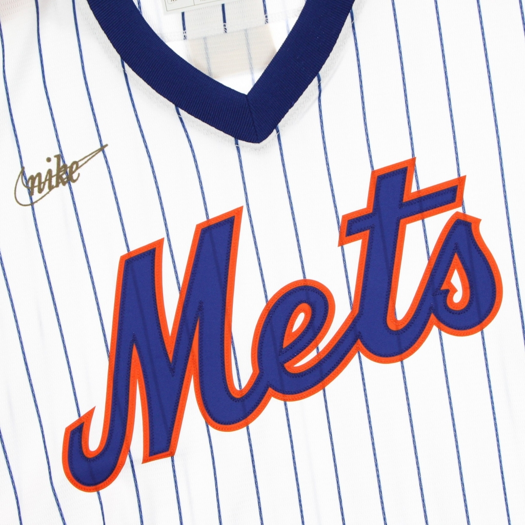 casacca baseball uomo mlb official cooperstown jersey neymet WHITE/BRIGHT ROYAL PINSTRIPE