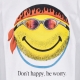 maglietta uomo dont happy be worry tee x smiley WHITE