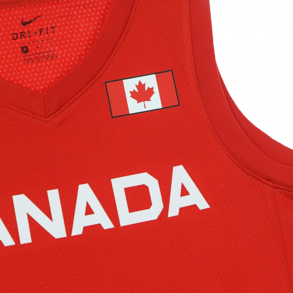 canotta basket uomo olympics nike jersey limited canada road SPORT RED/WHITE