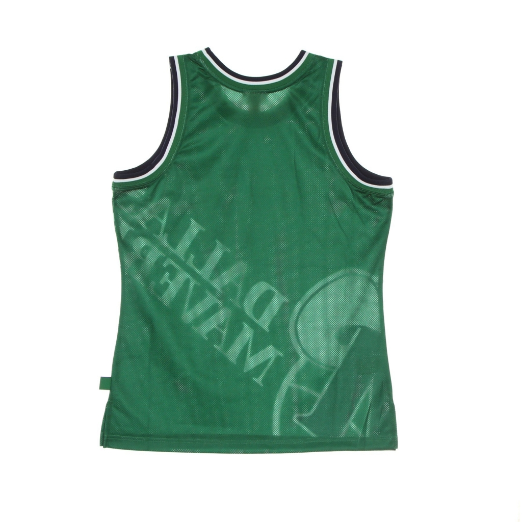 canotta basket uomo nba big face blown out fashion jersey dalmav GREEN/ORIGINAL TEAM COLORS