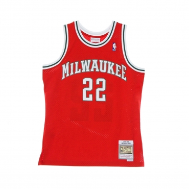 canotta basket uomo nba swingman jersey hardwood classics no 22 michael redd 2008-2009 milbuc RED/ORIGINAL TEAM COLORS