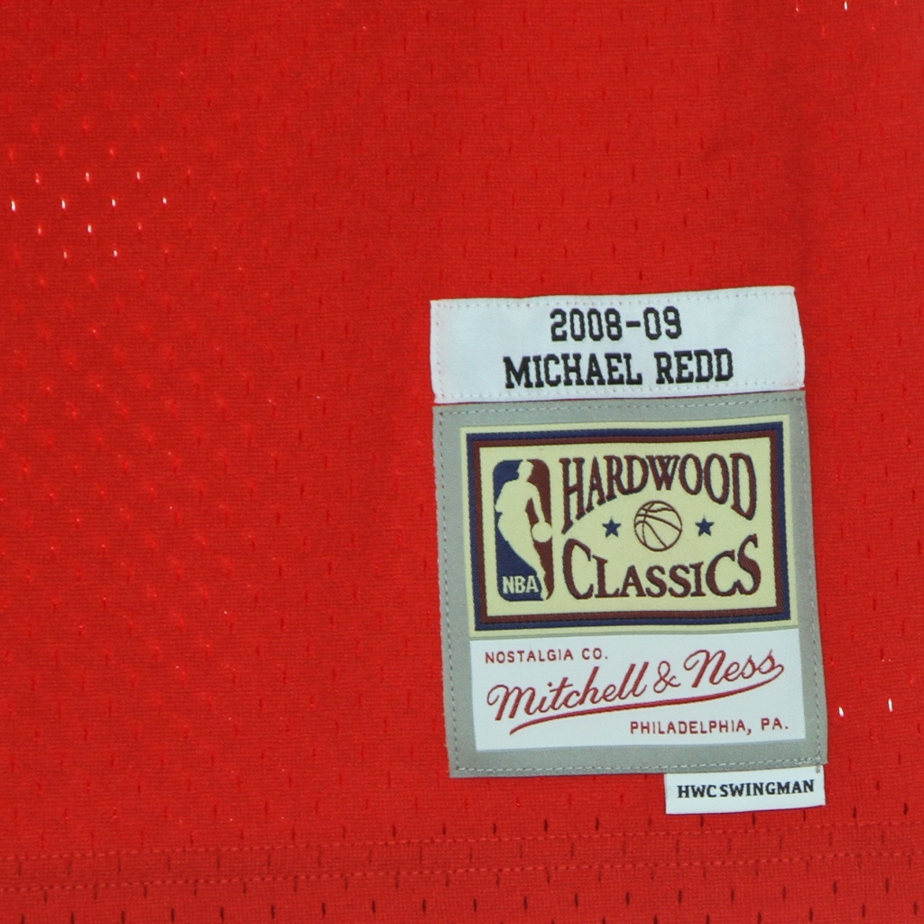 canotta basket uomo nba swingman jersey hardwood classics no 22 michael redd 2008-2009 milbuc RED/ORIGINAL TEAM COLORS