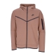 felpa leggera cappuccio zip uomo sportswear tech fleece full-zip hoodie ARCHAEO BROWN/ARCHAEO BROWN/BLACK