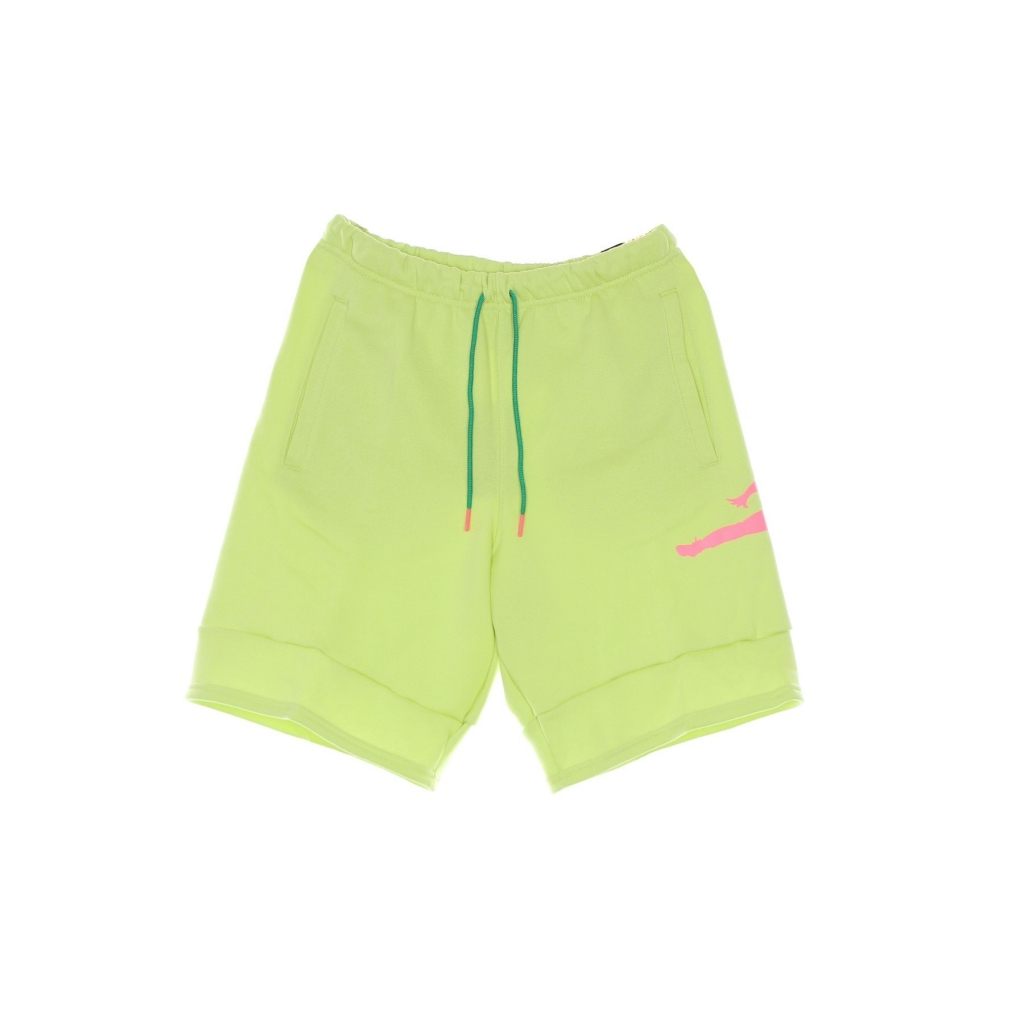 pantalone corto tuta felpato uomo m  jumpman air fleece short LIMELIGHT/LIMELIGHT/SUNSET PULSE