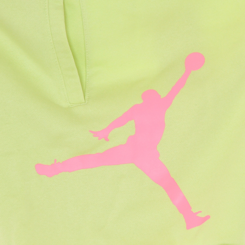 pantalone corto tuta felpato uomo m  jumpman air fleece short LIMELIGHT/LIMELIGHT/SUNSET PULSE