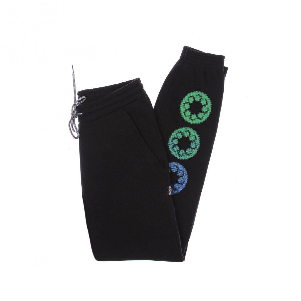 pantalone tuta felpato uomo blurred sweatpant BLACK