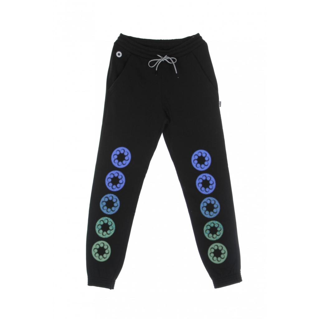 pantalone tuta felpato uomo blurred sweatpant BLACK