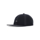 cappellino visiera piatta uomo mac 6 panel snapback BLACK