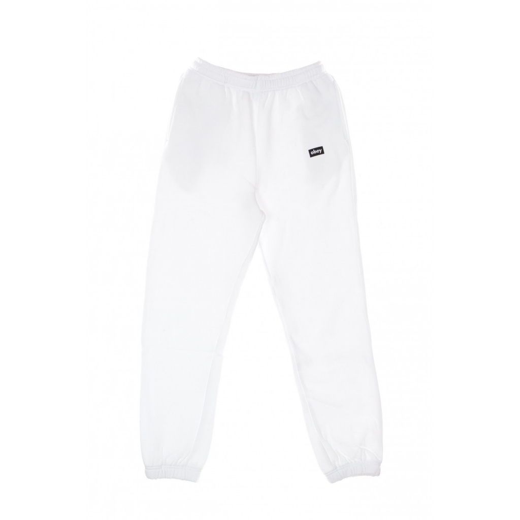 pantalone tuta felpato donna tag hook up set sweatpant WHITE