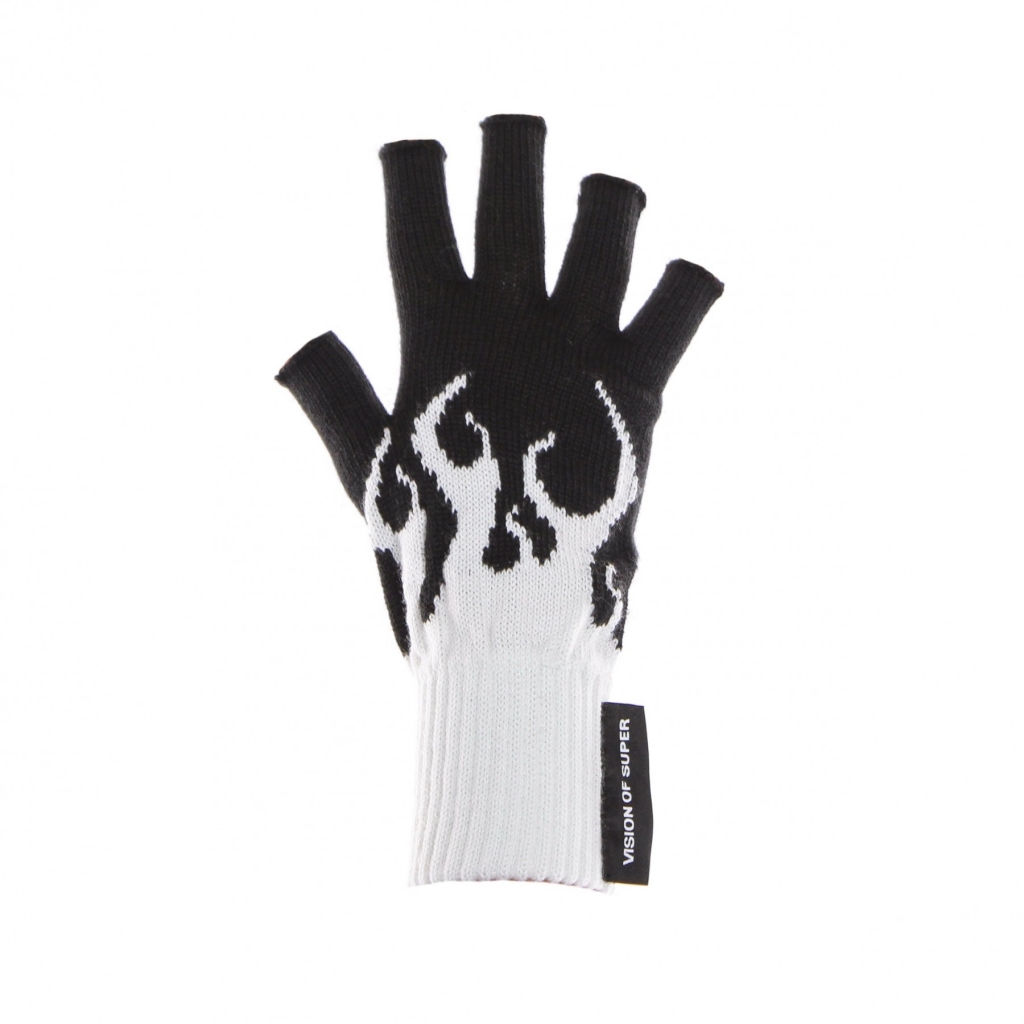 guanti uomo white flames gloves BLACK/WHITE