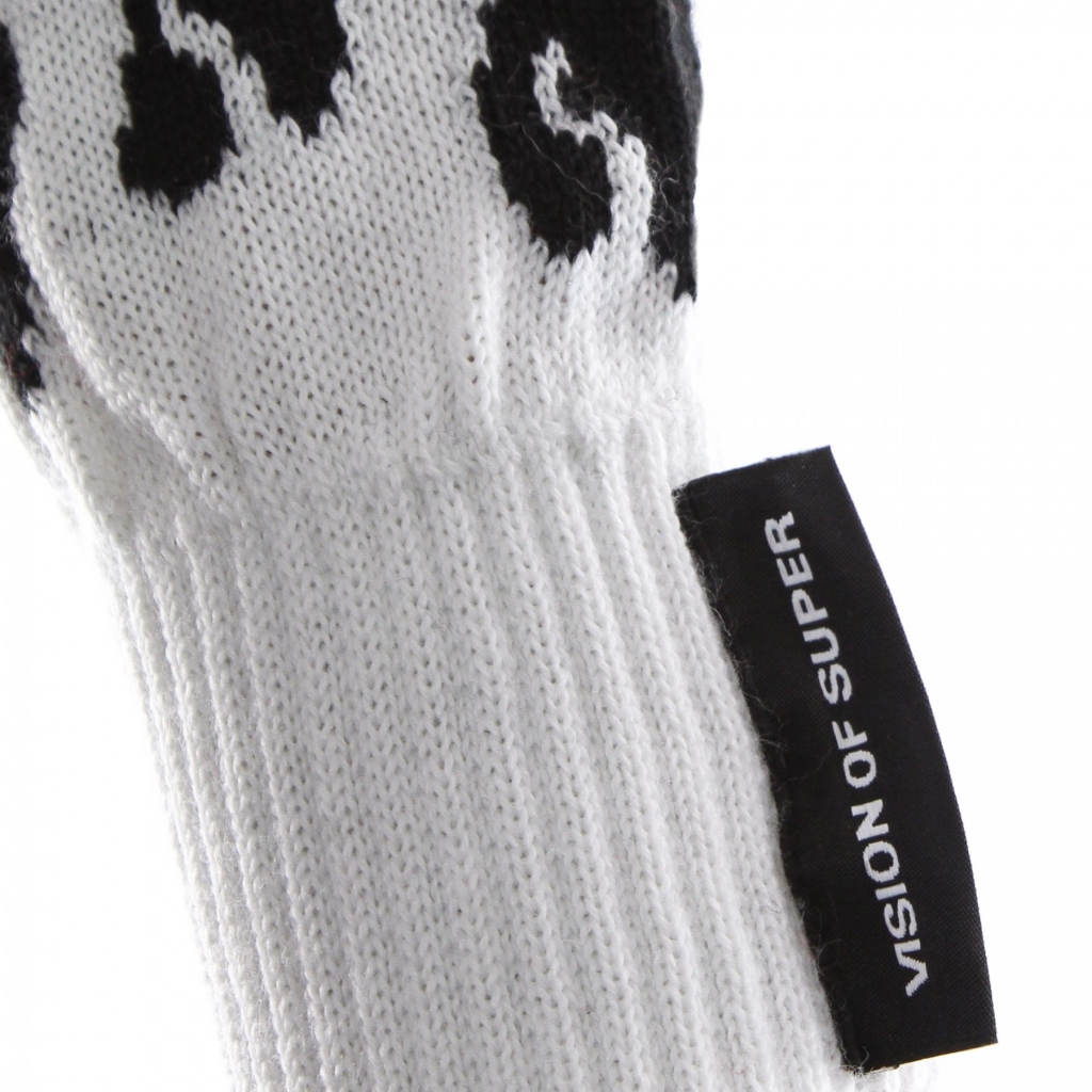 guanti uomo white flames gloves BLACK/WHITE