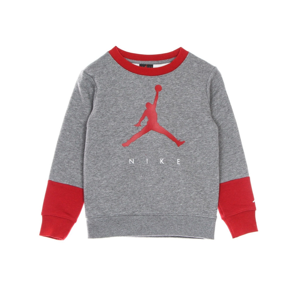 completo tuta bambino jumpman by nike crew set CARBON HEATHER