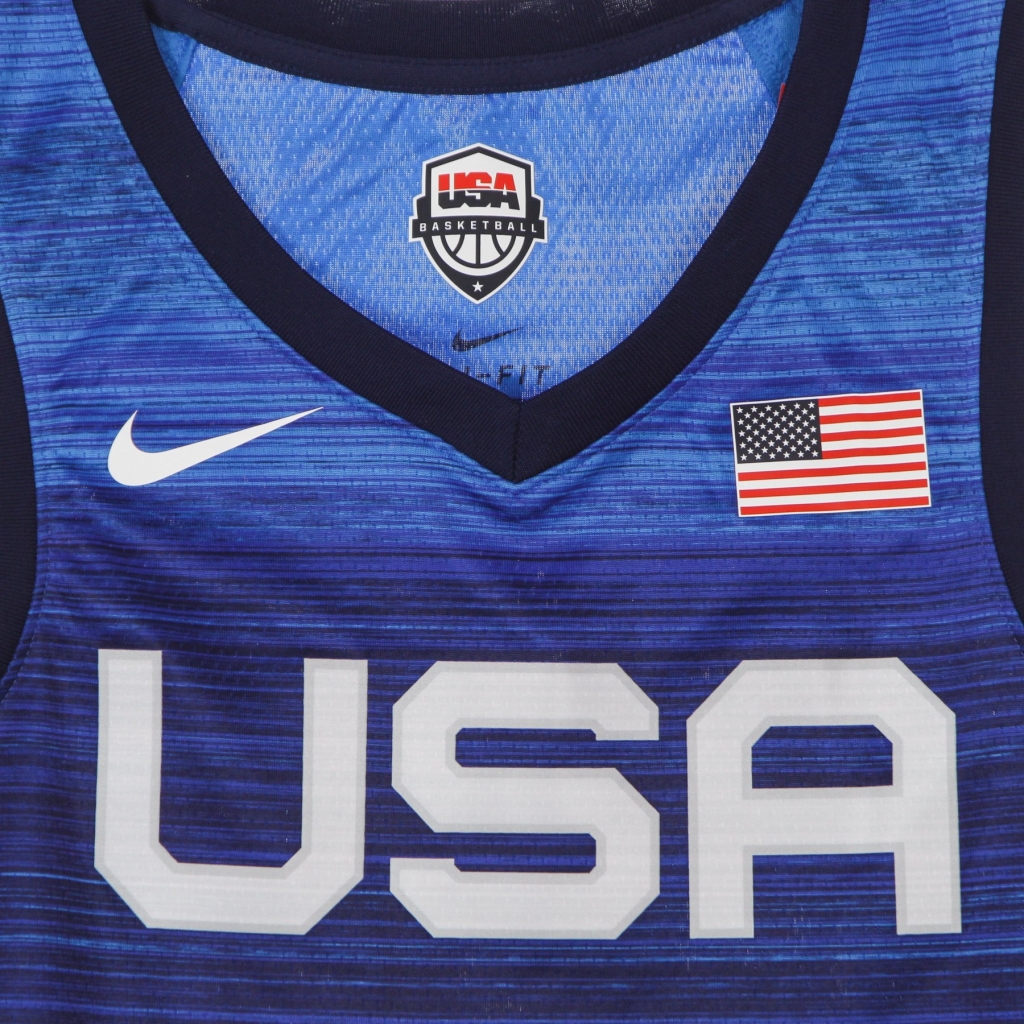 canotta basket uomo nba jersey limited road team usa OBSIDIAN/WHITE