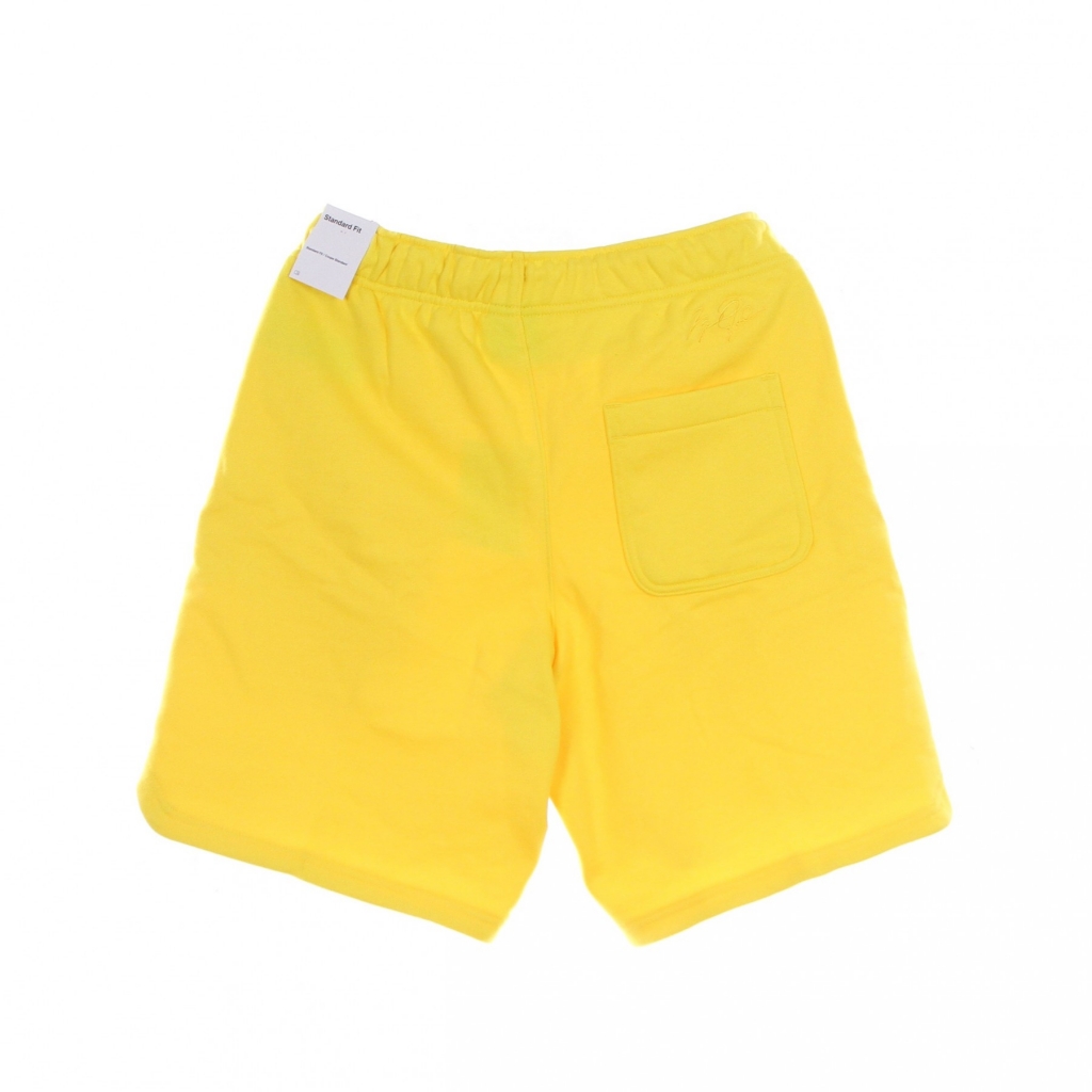 pantalone corto tuta felpato uomo essentials fleece short TOUR YELLOW/WHITE