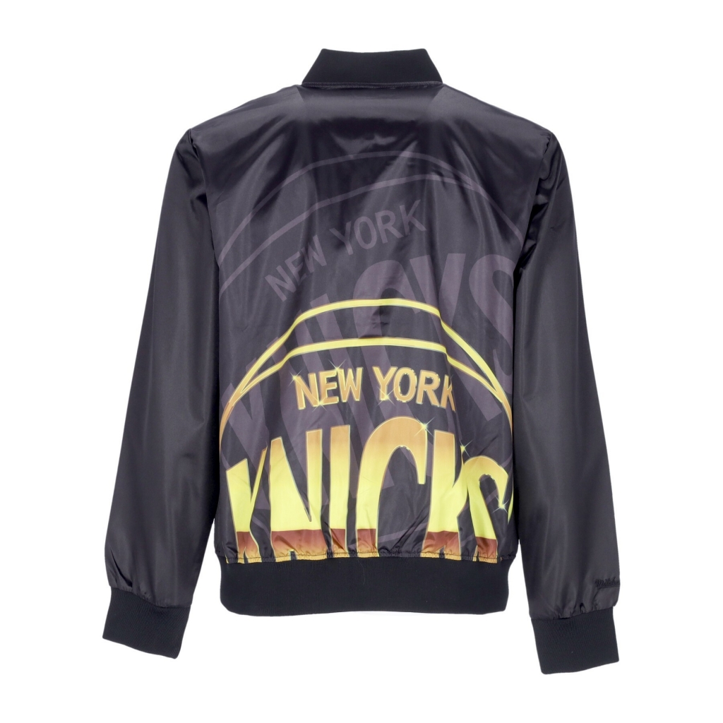 giacchetta uomo nba big face 40 satin jacket hardwood classics neykni BLACK/ORIGINAL TEAM COLORS