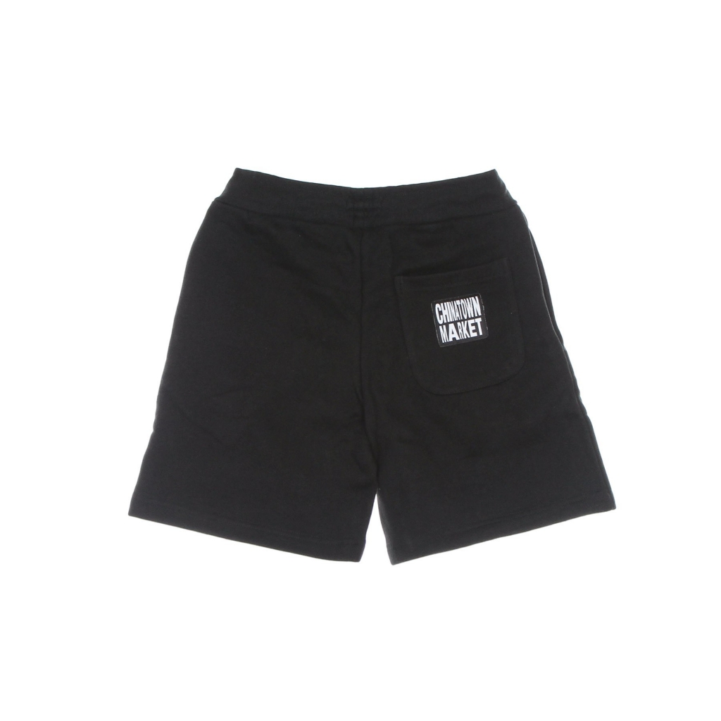 pantalone corto tuta felpato uomo money arc sweat shorts BLACK