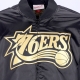 giacchetta uomo nba big face 40 satin jacket hardwood classics phi76e BLACK/ORIGINAL TEAM COLORS