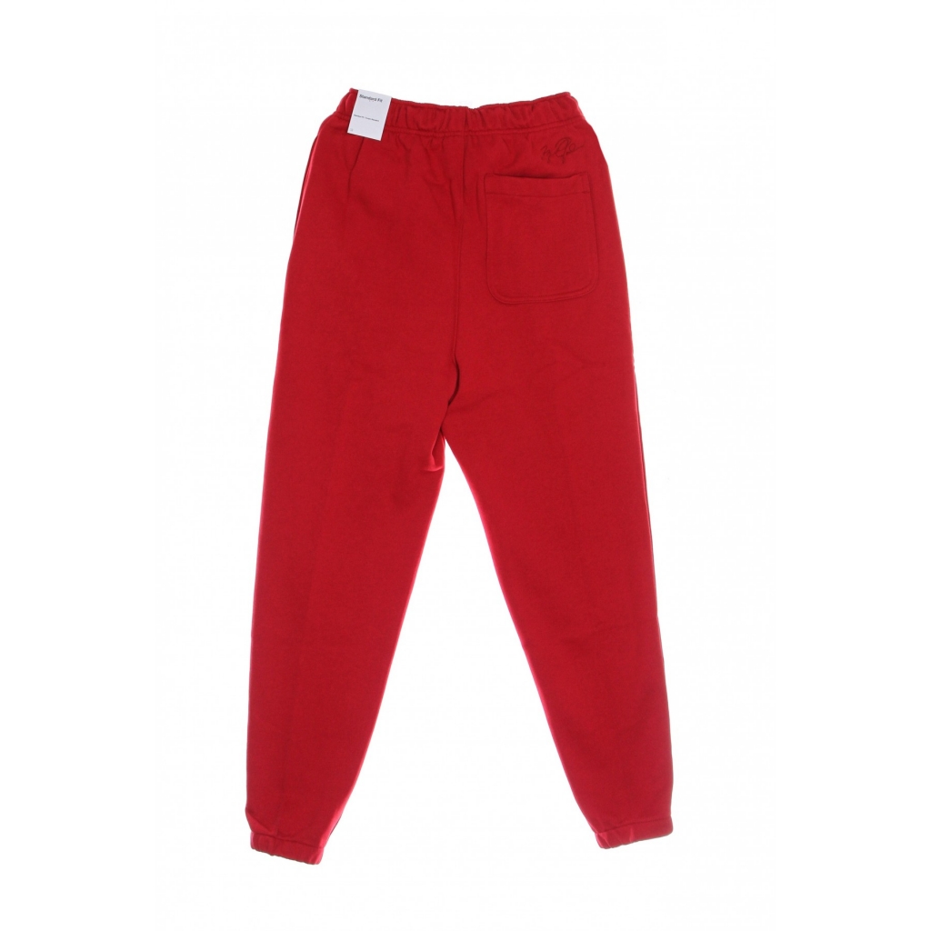 pantalone tuta felpato uomo essential fleece pant GYM RED