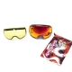 maschera da neve uomo dragonerm snow goggles RED