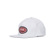 cappellino visiera piatta uomo oval snapback WHITE/RED