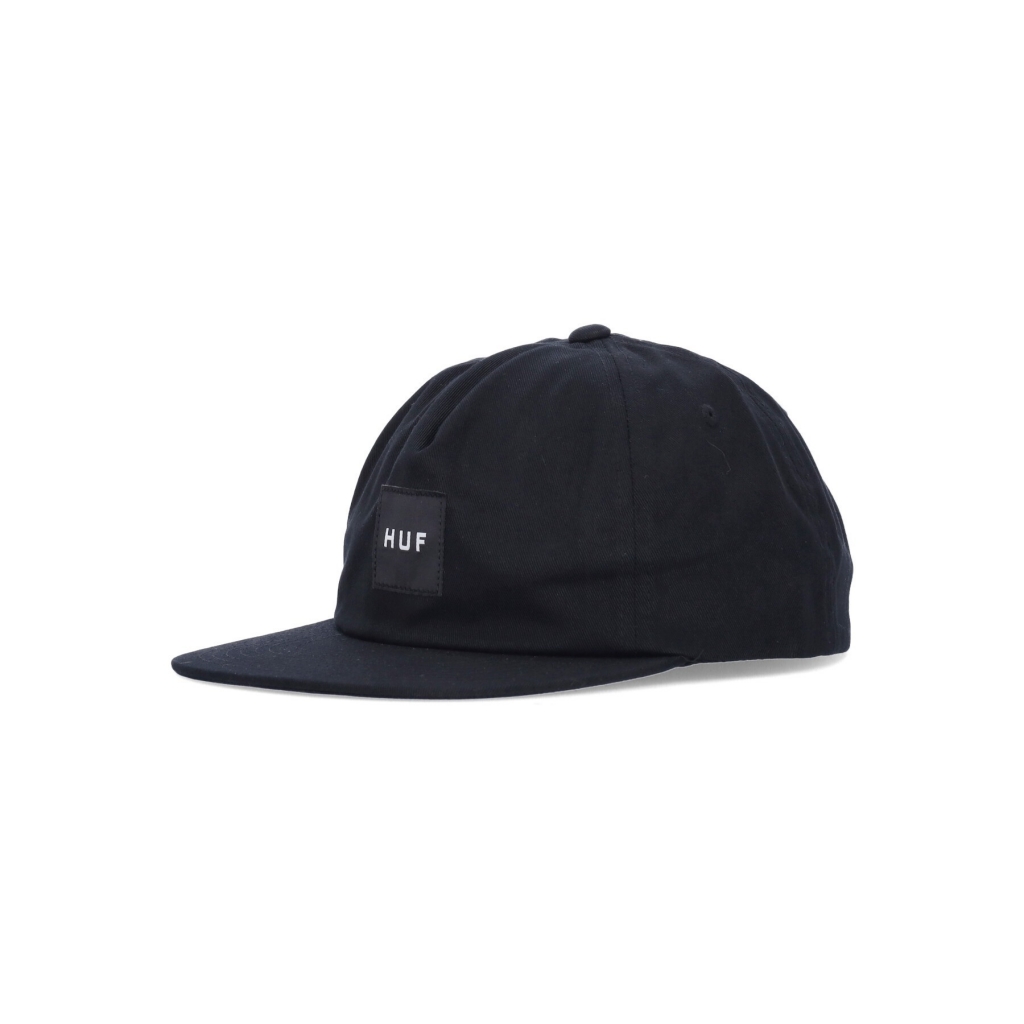 cappellino visiera piatta uomo ess unstructured box snapback BLACK