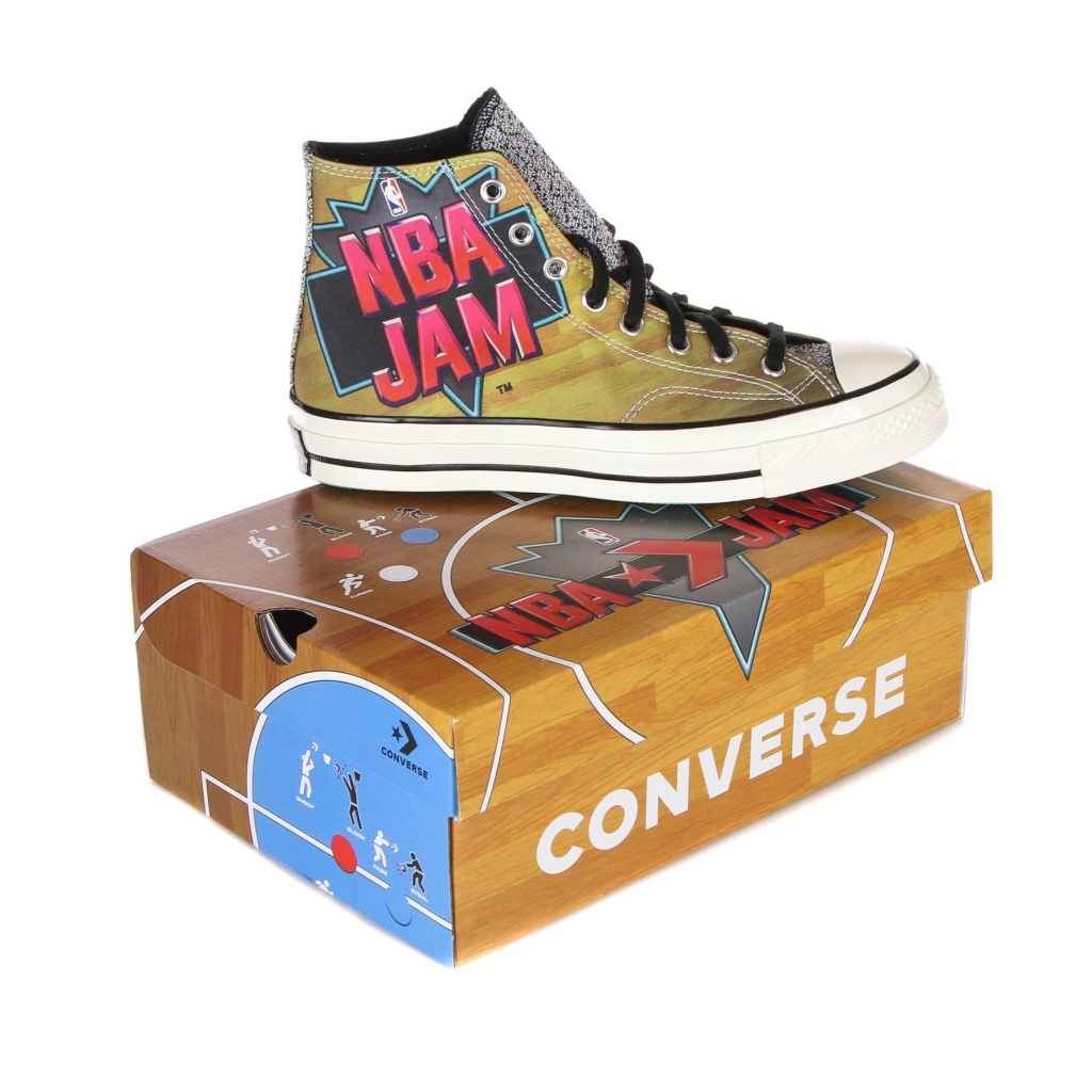 scarpa basket uomo chuck 70 nba jam BROWN/SOLAR RED/ELECTRIC AQUA