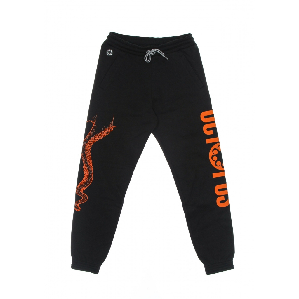 pantalone tuta felpato uomo logo sweatpant BLACK