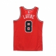 canotta basket uomo nba swingman jersey icon edition 2020 no 8 zach lavine chibul UNIVERSITY RED/WHITE/BLACK