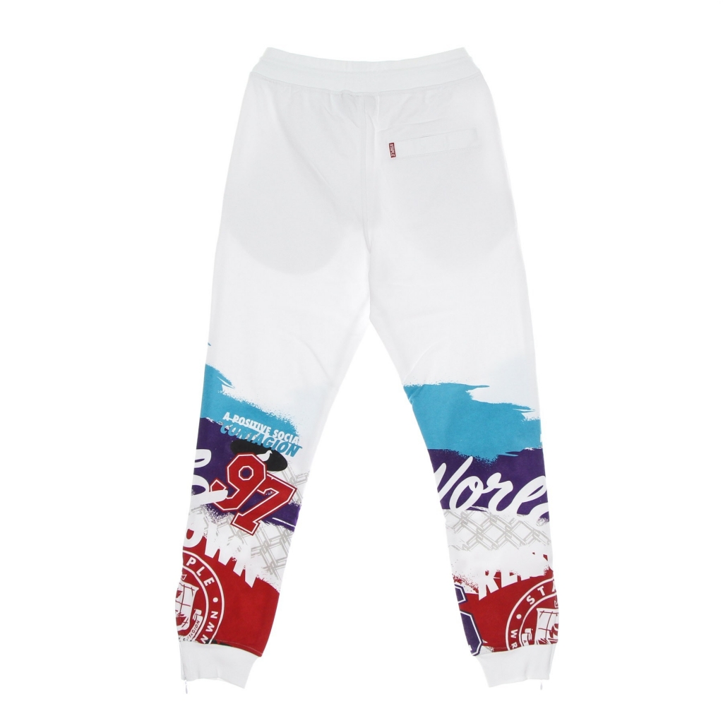 pantalone tuta felpato uomo pike sweatpant WHITE