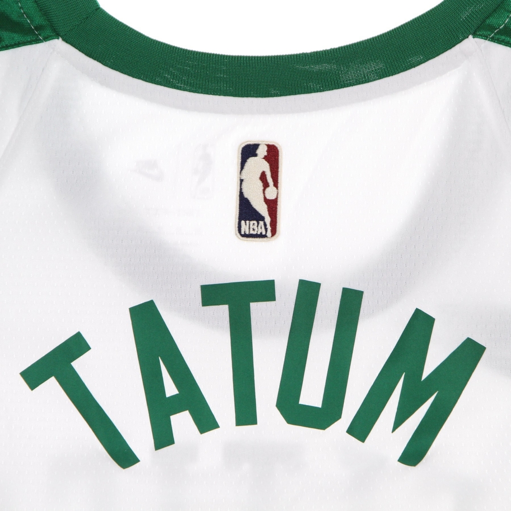 canotta basket uomo nba dri fit swingman jersey hardwood classics nights year zero no 0 jayson tatum boscel WHITE/CLOVER