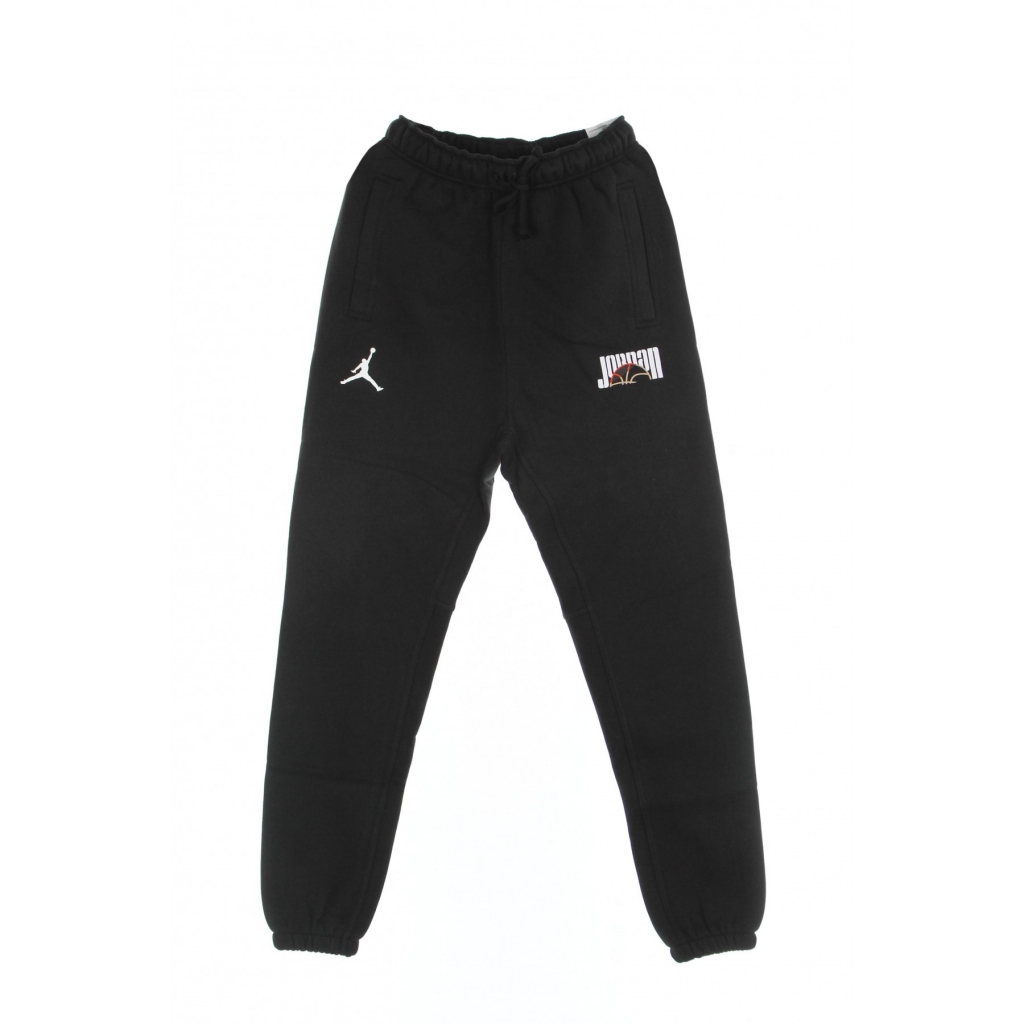 pantalone tuta felpato uomo sport dna hbr fleece pant BLACK/WHITE