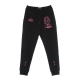 pantalone tuta felpato uomo rose embroidery sweatpants BLACK