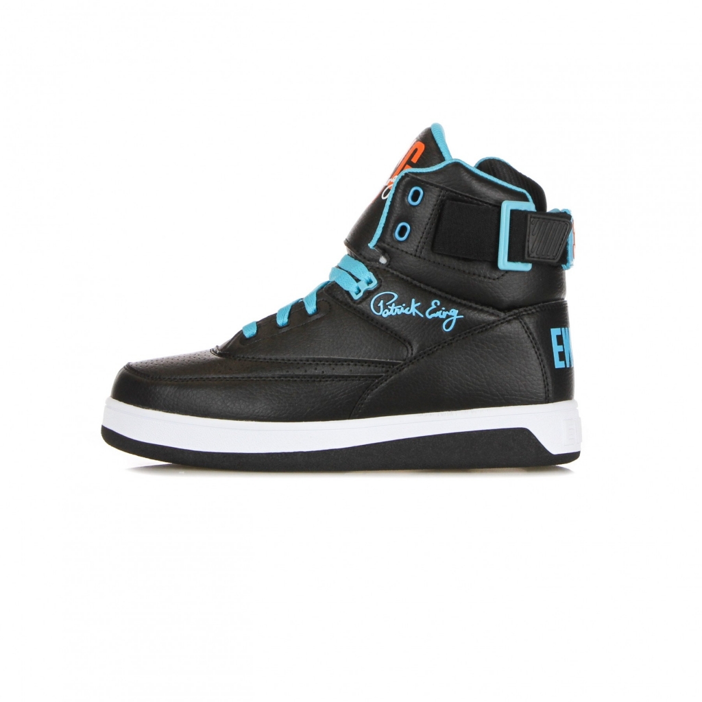 scarpa basket uomo ewing 33 hi pu BLACK/SCUBA BLUE/VIBRANT ORANGE