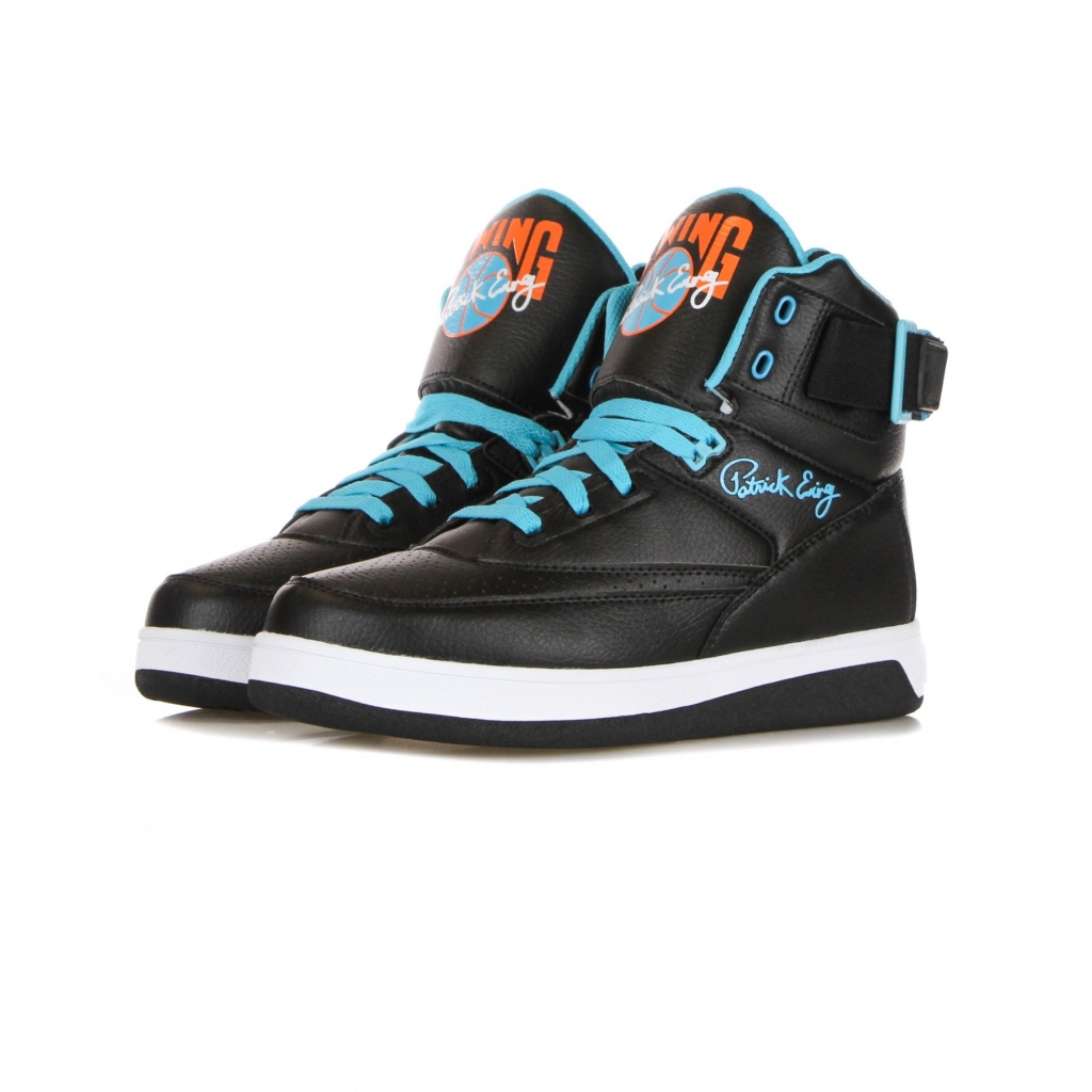 scarpa basket uomo ewing 33 hi pu BLACK/SCUBA BLUE/VIBRANT ORANGE