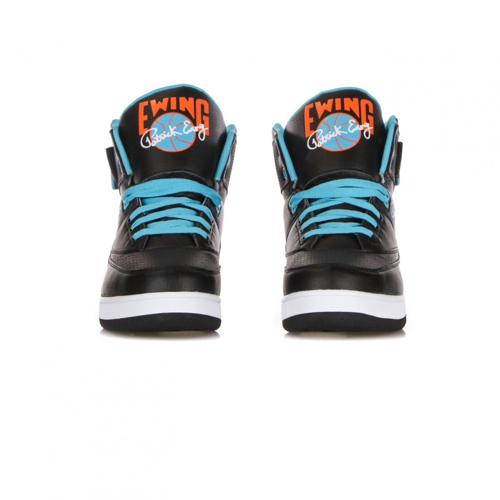 scarpa basket uomo ewing 33 hi pu BLACK/SCUBA BLUE/VIBRANT ORANGE