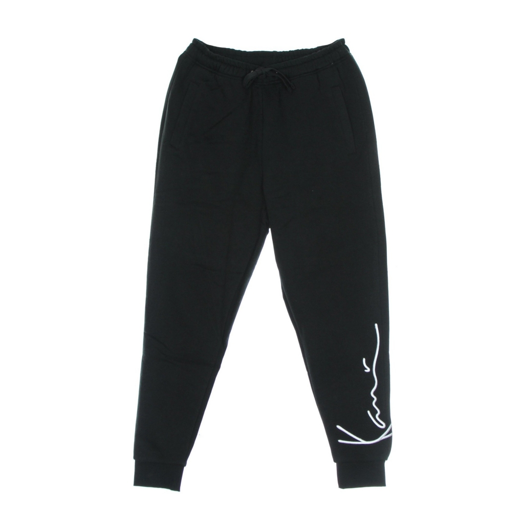 pantalone tuta felpato donna signature sweatpants BLACK