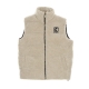 gilet smanicato uomo og teddy puffer vest LIGHT SAND