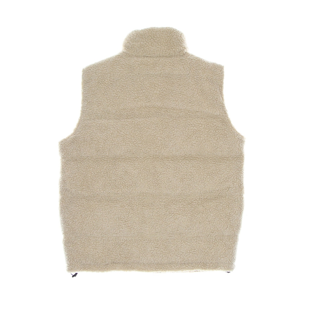 gilet smanicato uomo og teddy puffer vest LIGHT SAND