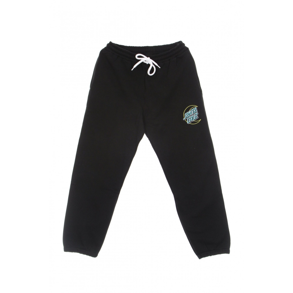 pantalone tuta felpato donna empty moon dot jogger BLACK