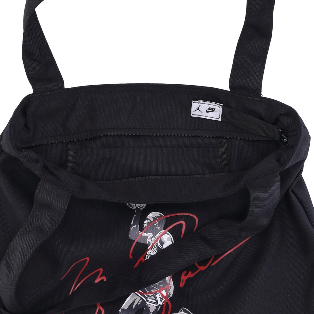 borsa di tela uomo mj flight tote bag BLACK