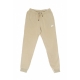 pantalone tuta felpato donna sportswear essential RATTAN/WHITE